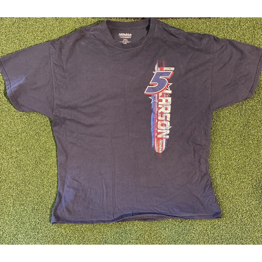 Hendricks motorsport t shirt Men’s XXL Larson #5 Blue Short Sleeve
